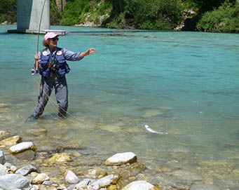 Fly fishing Soča Slovenia
