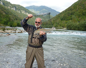 Fly fishing Soča Slovenia