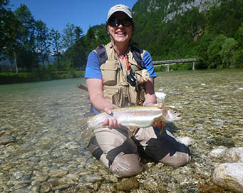 Fly fishing Soča Slovenia