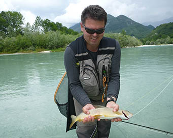 Fly fishing Soča Slovenia