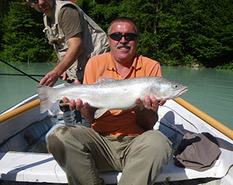 Fly fishing Soča Slovenia