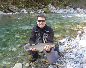 Fly fishing Soča Slovenia