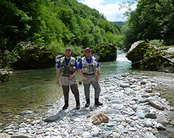 Fly fishing Soča Slovenia