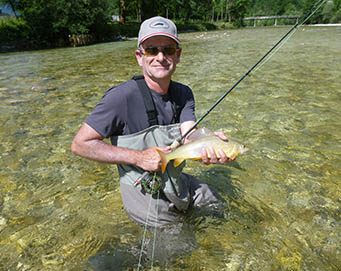 Fly fishing Soča Slovenia