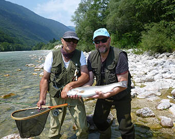Fly fishing Soča Slovenia