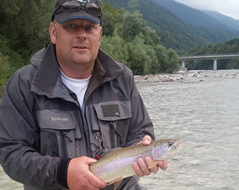 Fly fishing Soča Slovenia