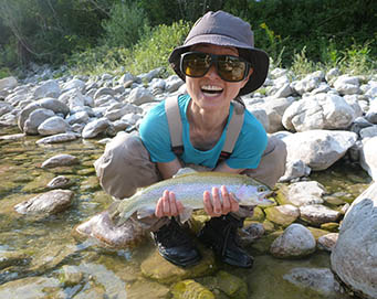 Fly fishing Soča Slovenia