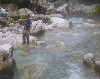 Fly fishing Soča Slovenia