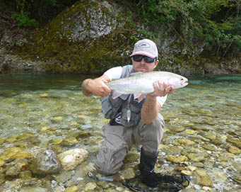 Fly fishing Soča Slovenia