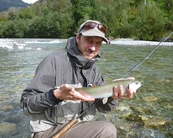 Fly fishing Soča Slovenia