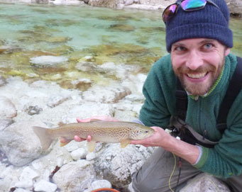 Fly fishing Soča Slovenia