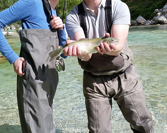 Fly fishing Soča Slovenia