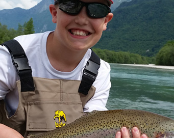Fly fishing Soča Slovenia