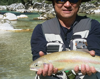 Fly fishing Soča Slovenia