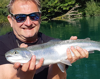 Fly fishing Soča Slovenia